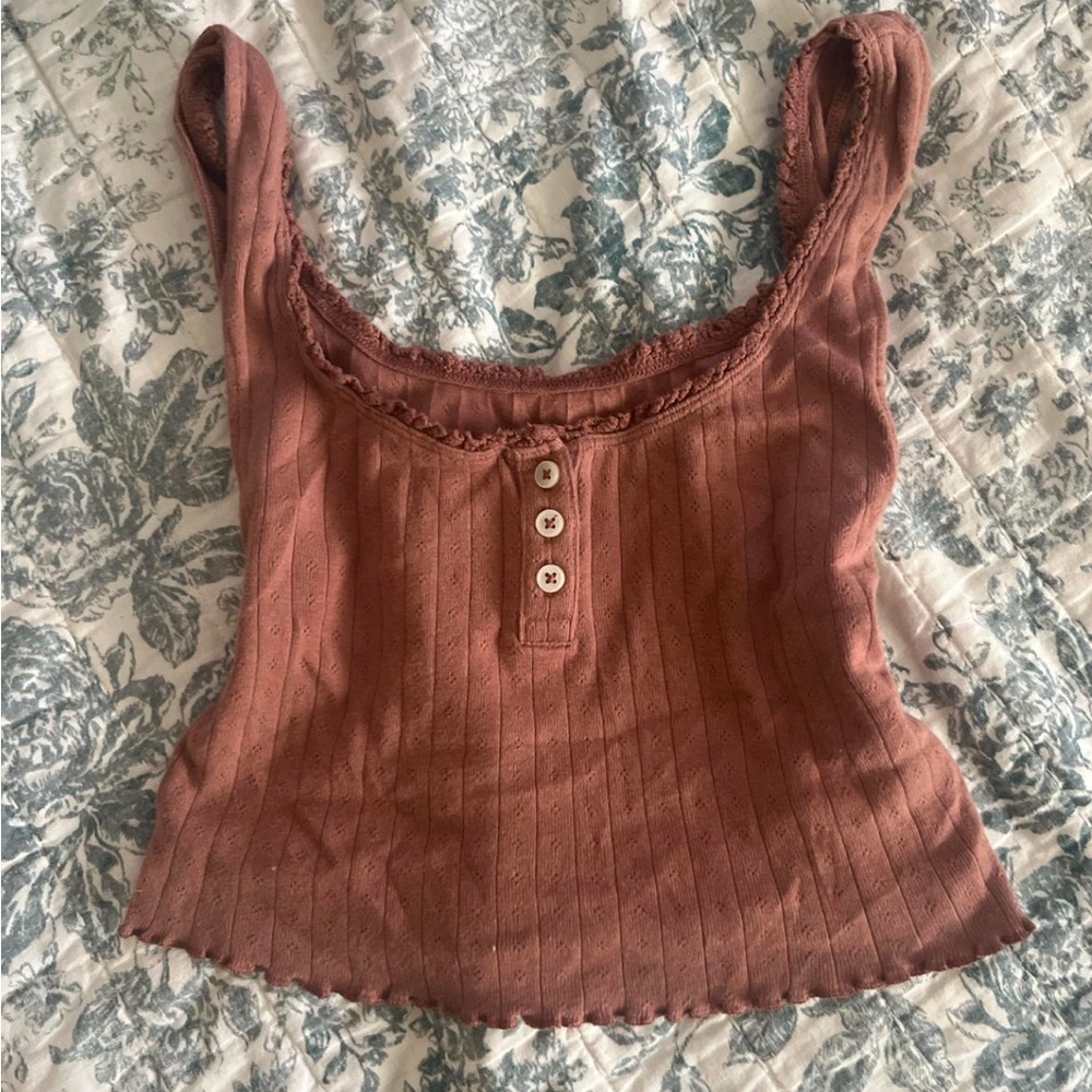 Women's Sleeveless Top in Brown